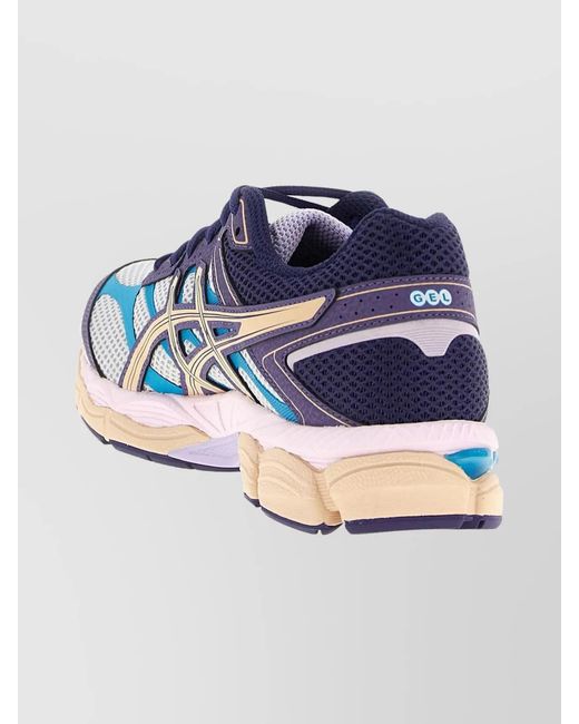 Asics Blue Leather Low-Top Sneakers