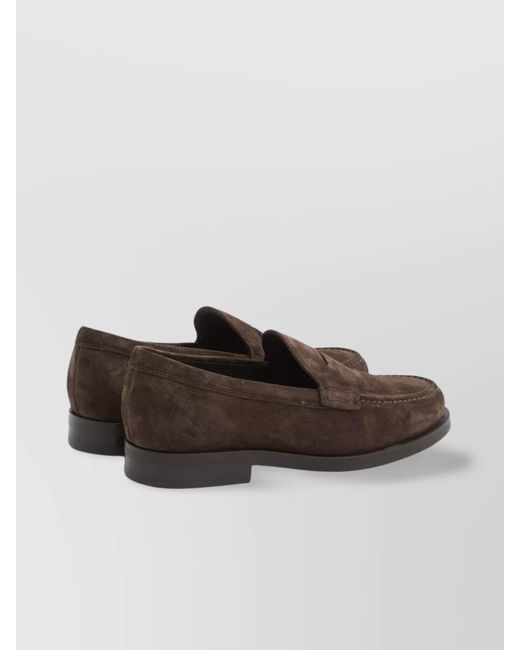 Tod's Brown Suede Leather Loafers for men