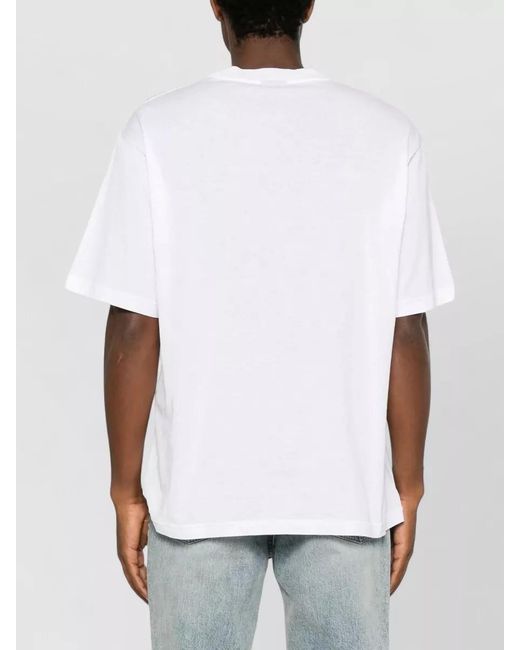 Gucci White Cotton Printed Regular-Fit T-Shirt for men
