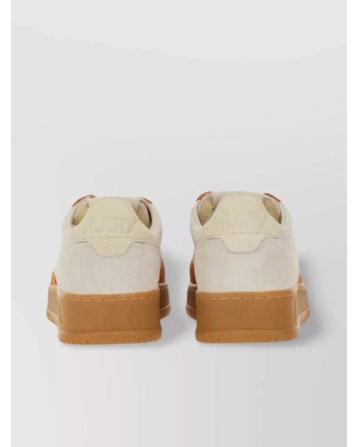 Autry Metallic Leather Low-Top Sneakers