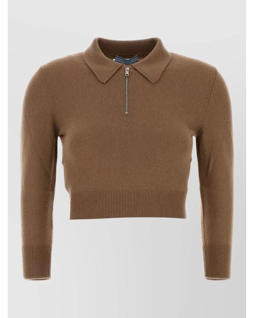 Prada Brown Cashmere Sweater
