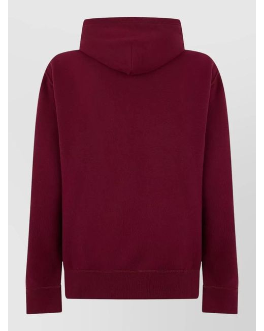 Polo Ralph Lauren Red Hooded Sweatshirt Soft Fabric Relaxed Fit for men