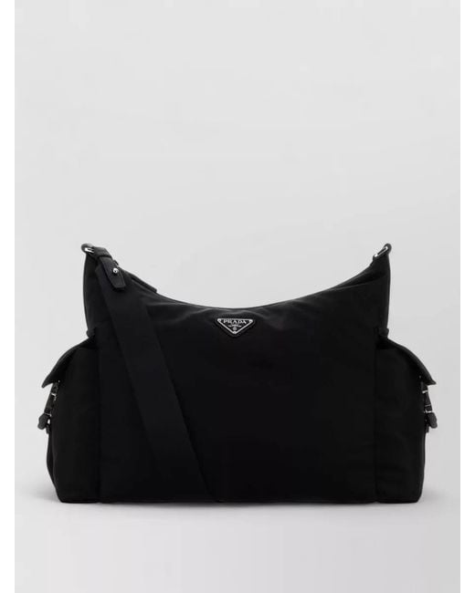Prada Black Renylon Explore Shoulder Shopping Bag Adjustable for men