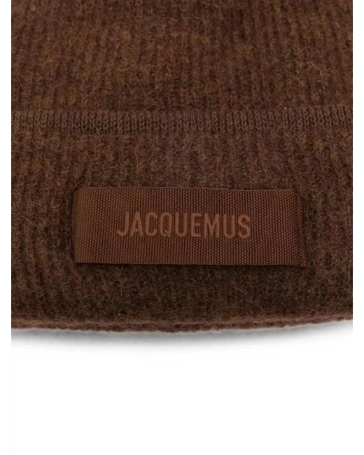 Jacquemus Brown Alpaca Wool Beanie