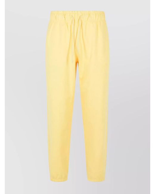 New Balance Yellow Cotton Track Pants for men