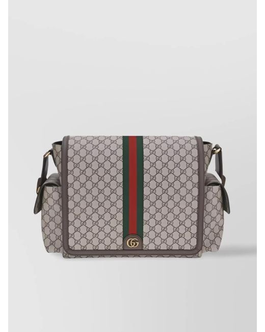 Gucci Gray Gg Supreme Fabric Shoulder Bag for men