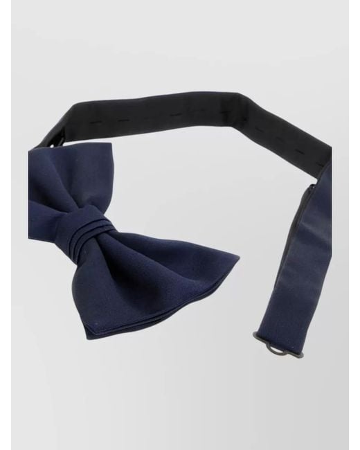 Prada Blue Silk Bow Tie Pre Tied Formal Occasions for men