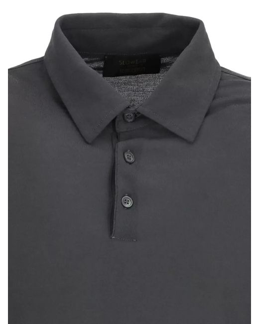 Zanone Black Short-Sleeve Polo Shirt for men