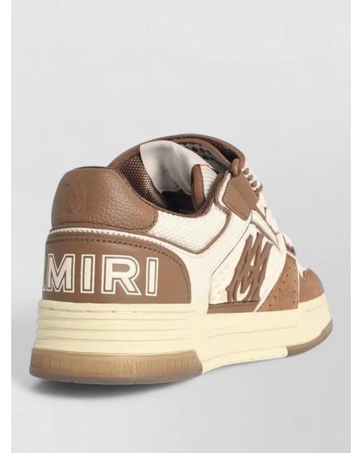 Amiri Pink Leather Low-Top Sneakers for men