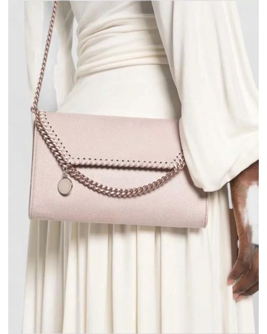 Stella McCartney White Falabella Polyester Clutch Bag