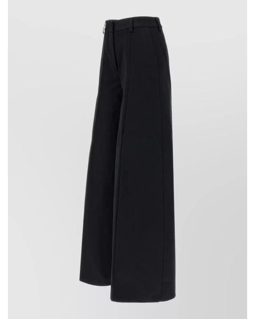 Thelatest Blue Alma Cotton Wide-Leg Trousers