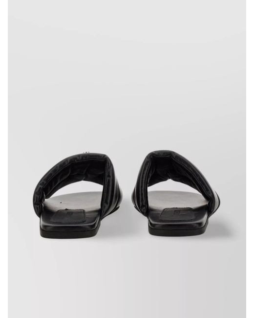 J.W. Anderson Metallic Logo Slide Sandals