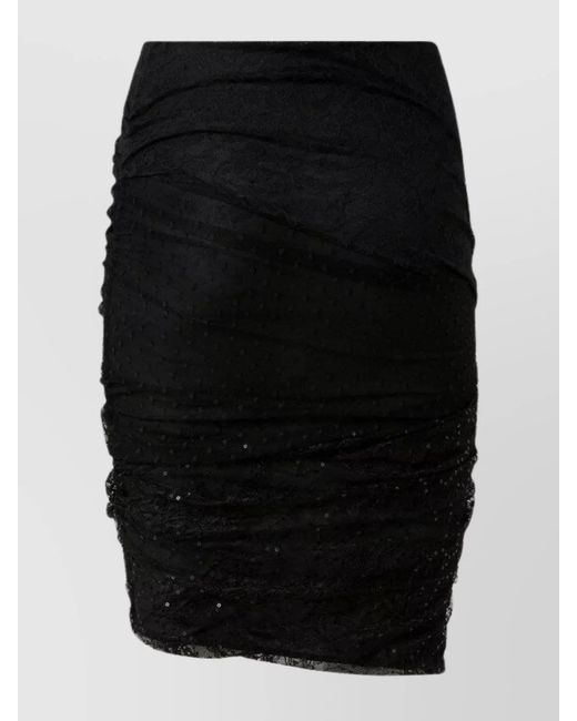 Pinko Black Fitted Skirt