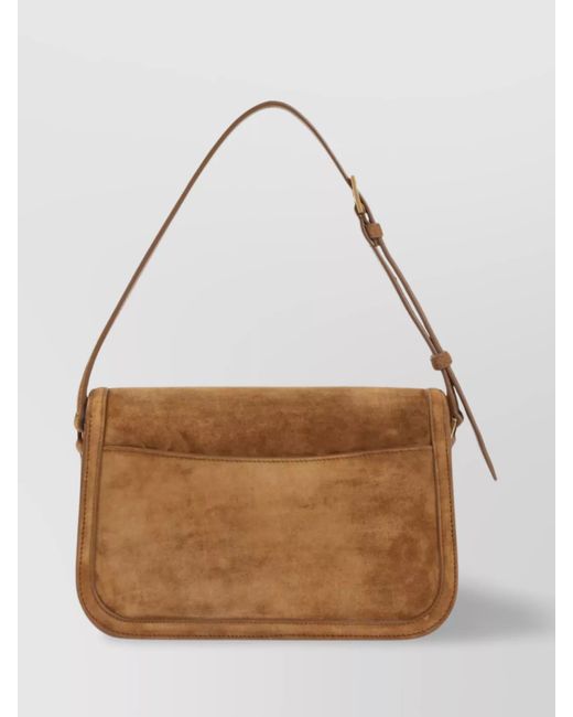 Saint Laurent Brown Solferino Medium Leather Shoulder Bag
