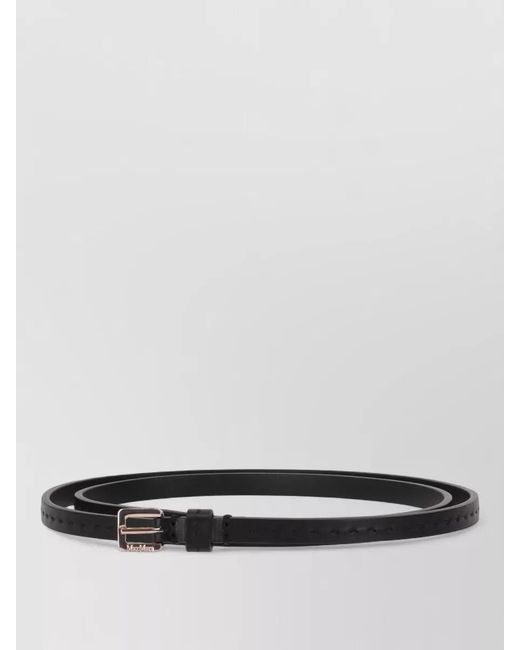 Max Mara White Leather Belt