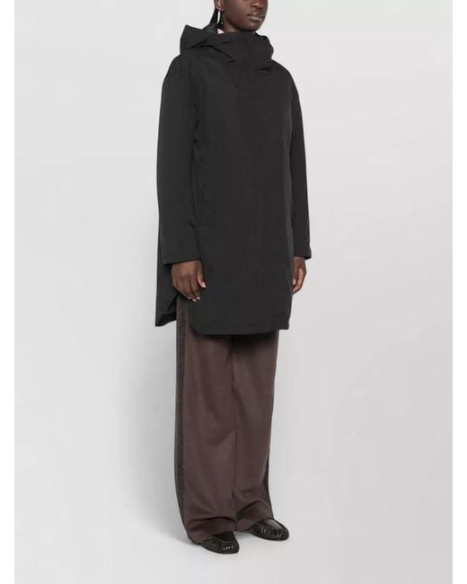 Herno Black Puffer Parka Coat