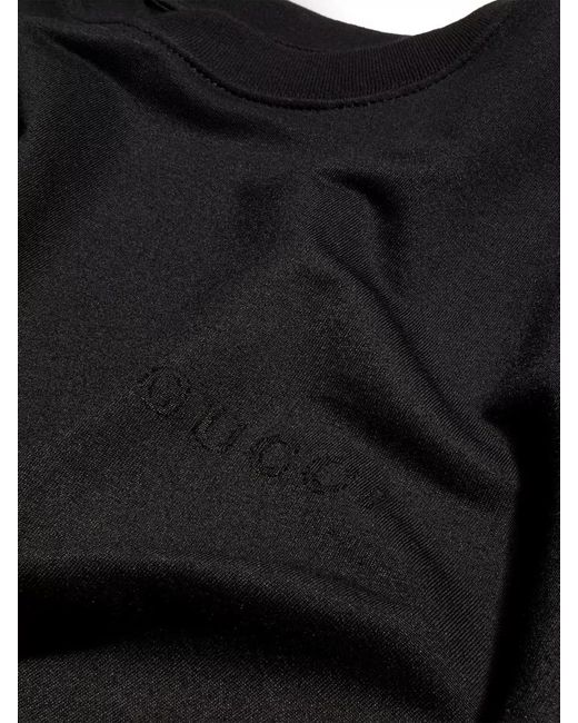 Gucci Black Cotton Ribbed Crew Neck Short Sleeve T-Shirt for men