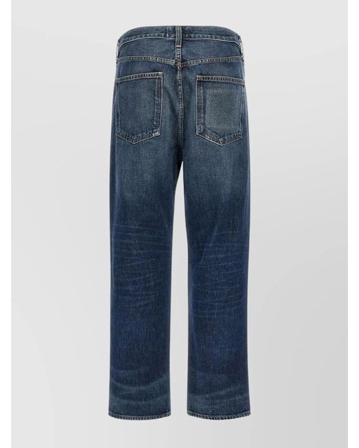 Agolde Blue Denim Straight-Leg Jeans for men