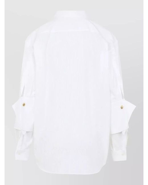 Loewe White Cotton Relaxed-Fit Shirt