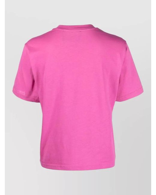 Peuterey Pink Logo T Shirt Graffiti Chest Print