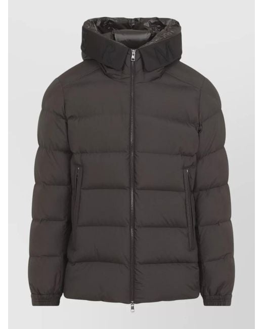 Moncler Black Down Quilted Hooded Puffer Jacket for men