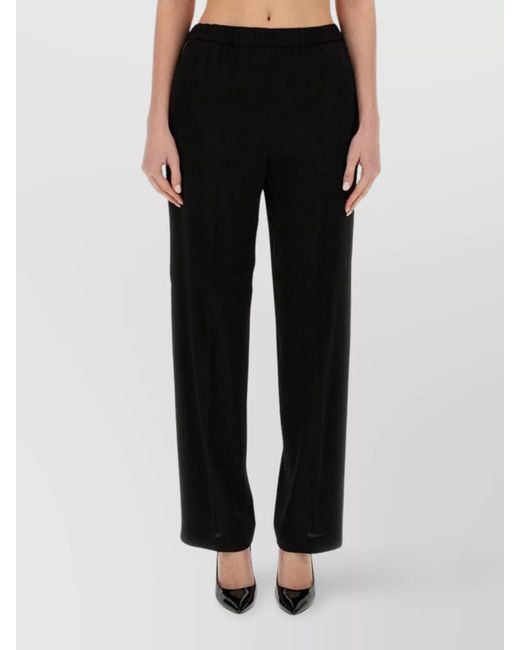 Fabiana Filippi Black Straight Trousers