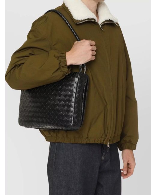 Bottega Veneta White Leather Messenger Bag for men