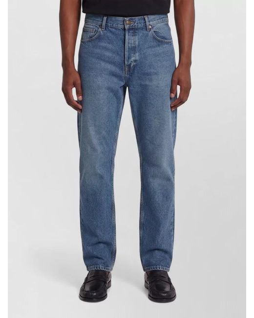 The Row Blue High-Rise Straight-Leg Denim Jeans for men