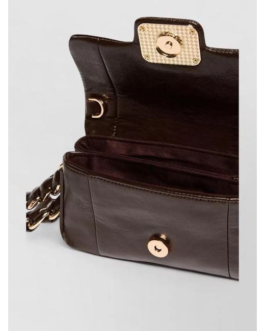 Marella Brown Mlaera Clutch Bag Chain Strap Flap