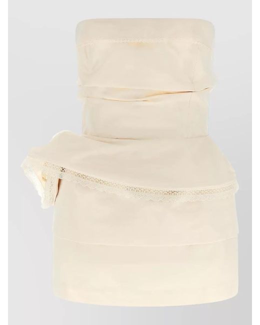 Magda Butrym Natural Silk Mini Dress