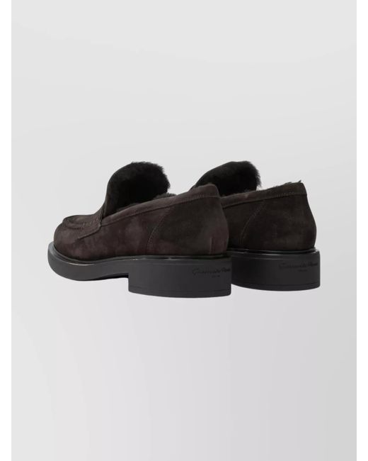 Gianvito Rossi Black Leather Loafers