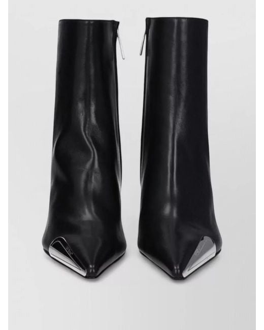 Off-White c/o Virgil Abloh Black Leather Ankle Boots