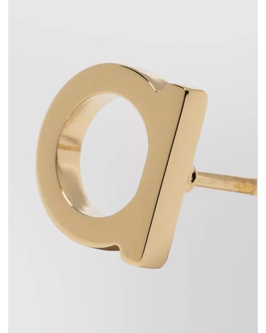 Ferragamo Multicolor Brass Gancini Stud Earrings