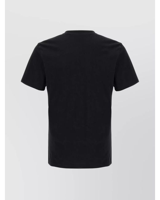 Moschino Black Logo Print Cotton Short Sleeve T-Shirt for men