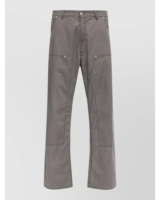 MM6 by Maison Margiela Gray Denim Wide-Leg Trousers for men