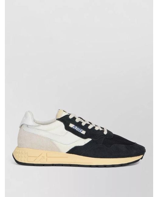 Autry Multicolor Reelwind Suede Mesh Sneakers Low Profile for men