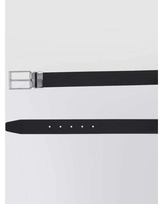 Boss Gray Leather Belt for men