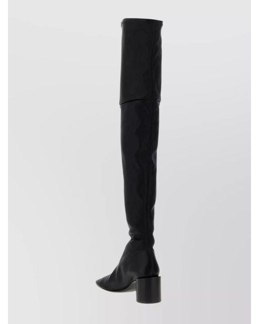Jil Sander Black Leather Boots