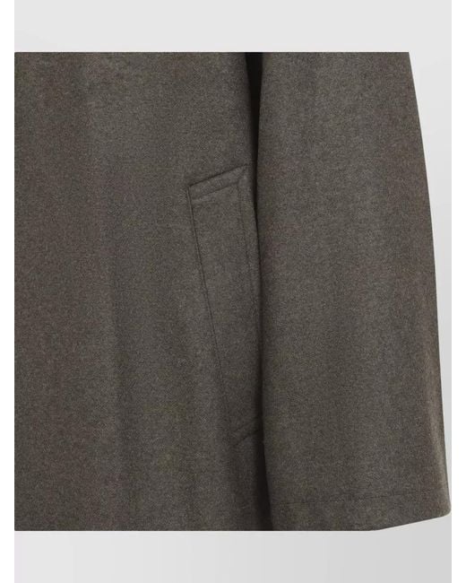 Studio Nicholson Brown Wool Long Relaxed-Fit Overcoat for men