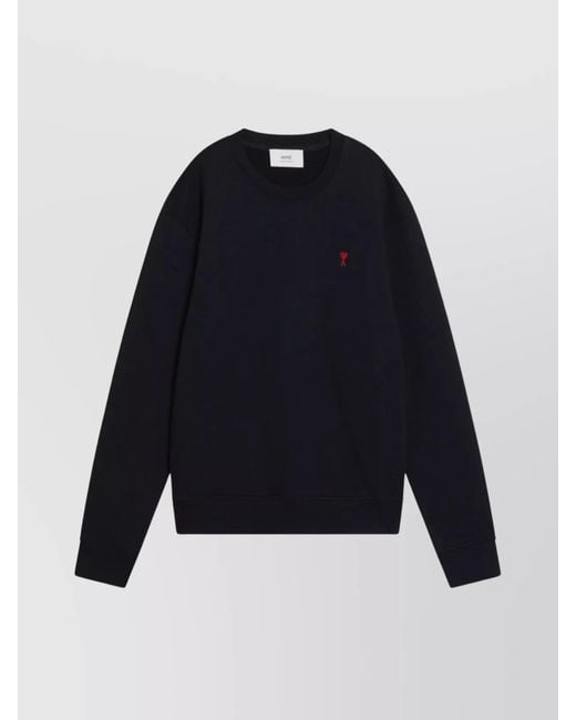 AMI Blue Cotton Sweatshirt for men