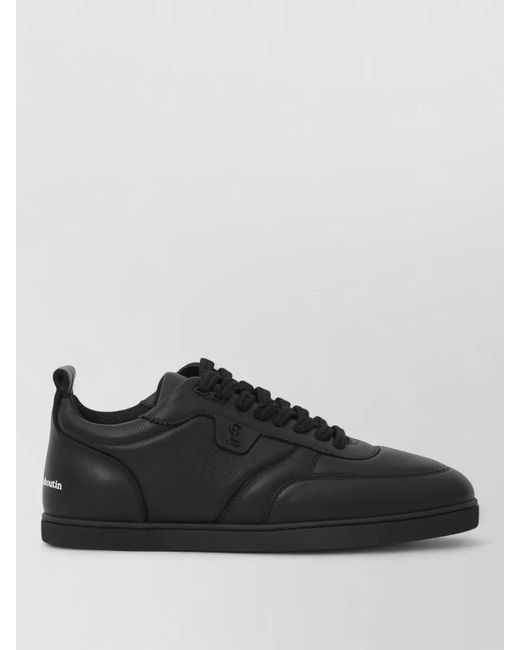 Christian Louboutin Black Urban Calfskin Low Top Sneakers Vi for men