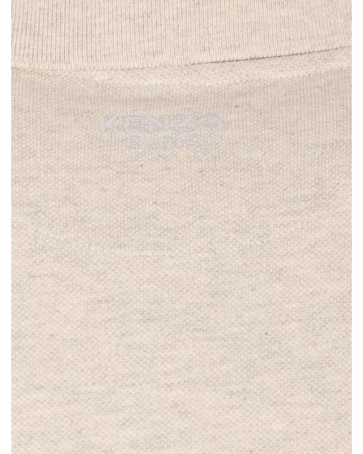 KENZO Natural Cotton Polo Shirt for men