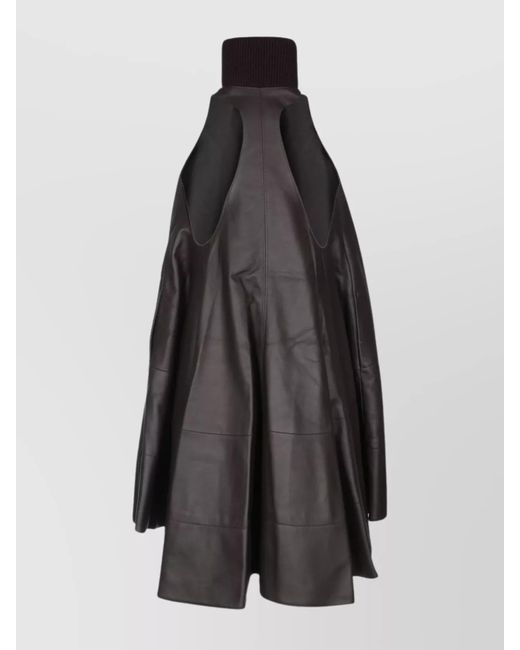 Jacquemus Black Traingle Zip-Up Mini Dress