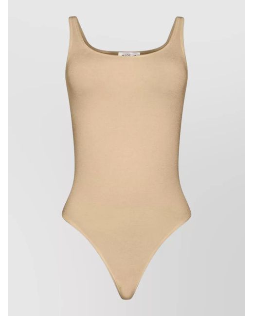 Wolford Natural Jamaika Scoop-Neck Thong Bodysuit