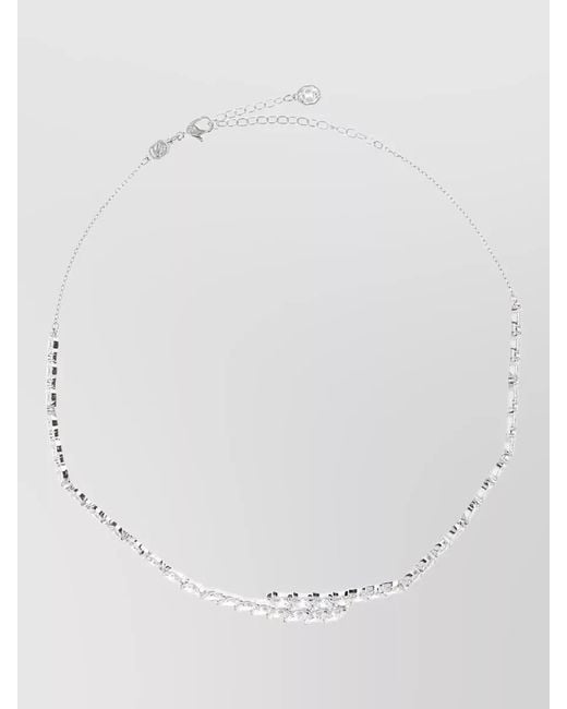 Swarovski White Metal Necklace