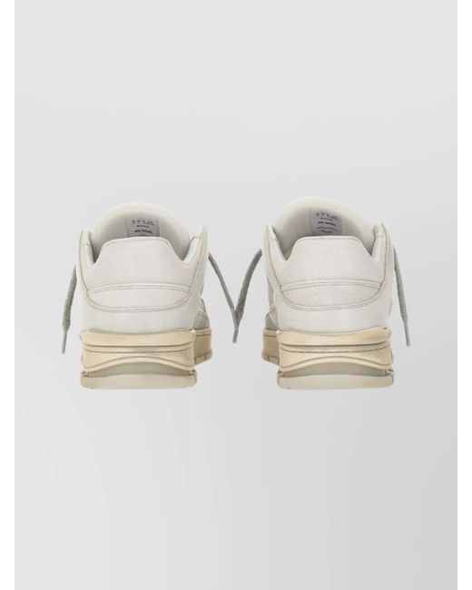 Axel Arigato Gray Leather Low-Top Sneakers for men