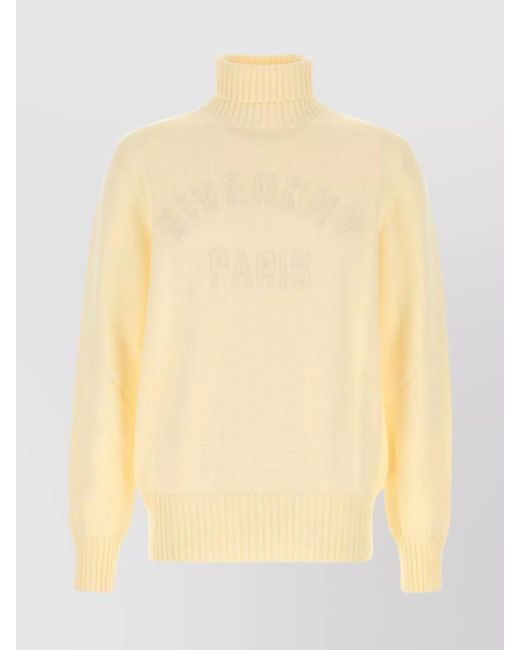 Givenchy Yellow Cotton Turtleneck Sweater for men