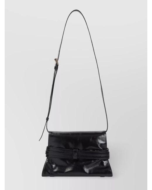 Moschino White Leather Shoulder Bag