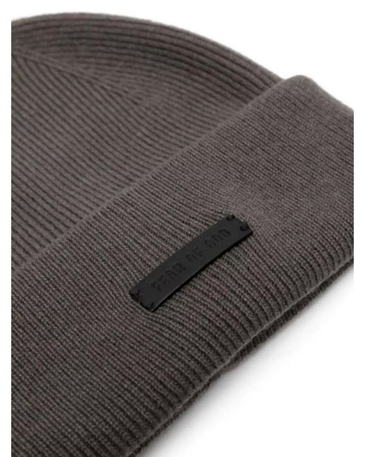 Fear Of God Gray Cashmere Beanie for men