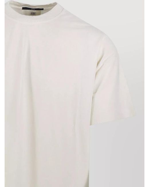 C P Company White Cotton Short-Sleeve T-Shirt for men